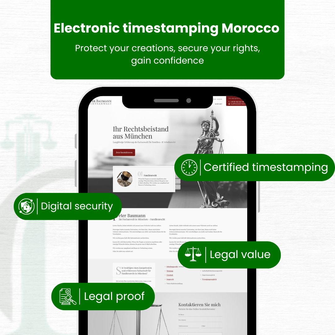 Electronic timestamping in Morocco